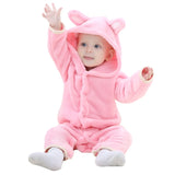 TWINSBELLA Unisex Baby Romper Clothes Winter Cute Bear Animal Overalls for Newborns Girls Fleece Jumpsuit Inverno Onesie - 1sies