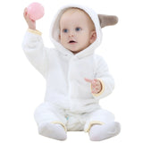 TWINSBELLA Unisex Baby Romper Clothes Winter Cute Bear Animal Overalls for Newborns Girls Fleece Jumpsuit Inverno Onesie - 1sies