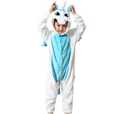 New Baby Boys Girls Pajamas Autumn Winter Children Flannel Animal funny animal Stitch cosplay costume Kid Onesie Sleepwear - 1sies