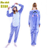 28 styles Winter flannel Adults Pajamas All in One Pyjama Onesie Animal Cosplay Women Cute Cartoon Animal Unicorn Pajama - 1sies