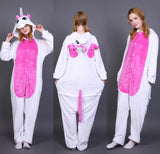 28 styles Winter flannel Adults Pajamas All in One Pyjama Onesie Animal Cosplay Women Cute Cartoon Animal Unicorn Pajama - 1sies
