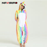 2018 Autumn Red Fish-Scale Unicorn Onesie Cute Animal Pajamas For Women Pijamas Adults Unicornio Kigurumi Cartoon Flannel Pyjama - 1sies
