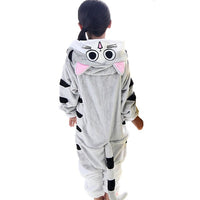 2017 New warm kids pajamas girls boys sleepwear onesie  children's pajamas unicornio Cat Stitch panda cosplay pyjama - 1sies