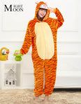 MOONIGHT Tiger Animal Pajamas Unisex Pijama Flannel Pyjamas Women Sleep Tops Cosplay Costume Onesies Robe - 1sies
