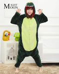 MOONIGHT Green Dinosaur Animal Pajamas Unisex Pijama Flannel Pyjamas Women Sleep Tops Costume Onesies Robe - 1sies