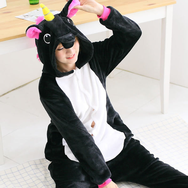 Black Pegasus Adult Unicorn Pajamas Unicorn Onesies Animal Pajamas Onesies Adult Animal Onesies Pajamas Christmas Pajamas - 1sies