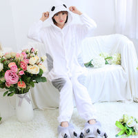 28 Colors Animal Pajamas Unisex Adult Pajamas Flannel Cute Cartoon Animal Onesies Winter Garment Pyjamas Suits Cosplay Costume - 1sies