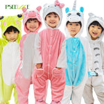 Cosplay Onesie kids Flannel children's pajamas set Pikachu Totoro unicorn panda pajamas for boys girl sleepwear 4y-12y - 1sies