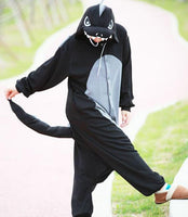 New Adult Animal black  dragon Cosplay Pajamas Onesie Sleepwear Costume - 1sies