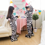 Zebra Pajamas Children Kids Boys Girls Pajamas Man Animal Pajamas Flannel Pajamas Winter Cartoon Animal Onesies Chrismas Pyjamas - 1sies