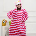 Cheshire Cat Animal Pajamas Unisex Adult Pajamas Flannel Pajamas Winter Garment Cute Cartoon Animal Onesies Pyjamas Jumpsuits - 1sies