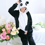 Panda Animal Pajamas Unisex Adult Pajamas Suits Flannel Pajamas Winter Garment Cute Cartoon Animal Onesies Pyjamas Jumpsuits - 1sies