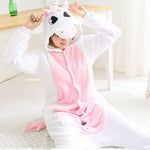6 Colors Unicorn Animal Pajamas Unisex Adult Pajamas Flannel Pajamas Winter Garment Cute Cartoon Animal Onesies Pyjamas Jumpsuit - 1sies
