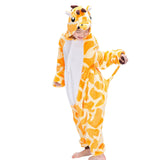 EOICIOI New Flannel Children Boys Girls Pajamas Winter Warm Animal Giraffe Pyjamas Kids Onesie Sleepwear Infantil cosplay pijama - 1sies