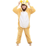 PSEEWE Unicorn Stitch Panda Unisex Flannel Pajamas Adults Anime Cosplay Costume Animal Onesies Sleepwear Hoodie For Women Men - 1sies