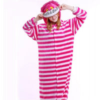 PSEEWE Unicorn Stitch Panda Unisex Flannel Pajamas Adults Anime Cosplay Costume Animal Onesies Sleepwear Hoodie For Women Men - 1sies