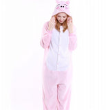 PSEEWE Unicorn Stitch Panda Unisex Flannel Pajamas Adults Anime Cosplay Costume Animal Onesies Sleepwear Hoodie For Women Men - 1sies