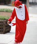 New Adult Animal red fox  Cosplay Pajamas Onesie Sleepwear Costume - 1sies
